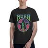 MADABO for Rush Band Mens T-Shirts Short Sleeve Breathable Loose-Fit Classic-Fit Black