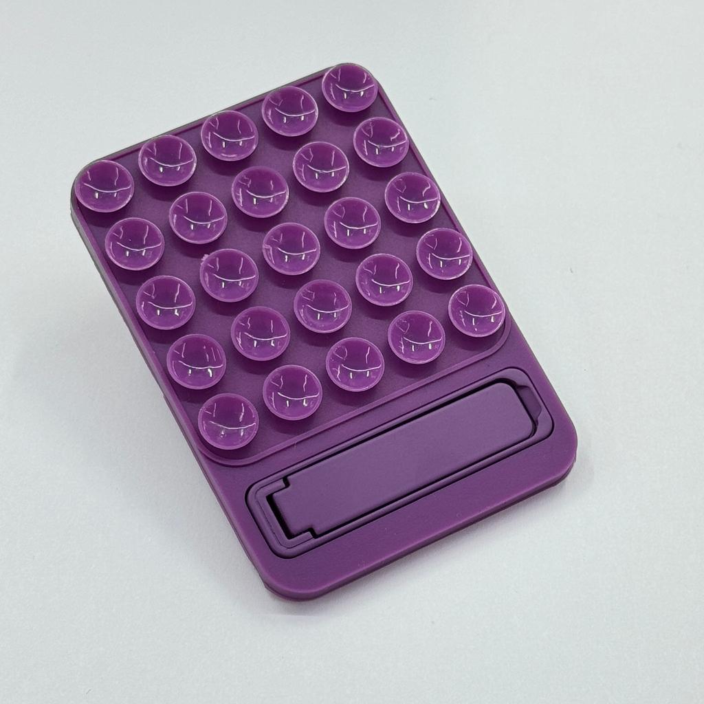Silicone Suction Cup Phone Back Sticker With Foldable Stand Multifunctional Adhesive Phone Holder Horizontal Vertical Desktop F 5