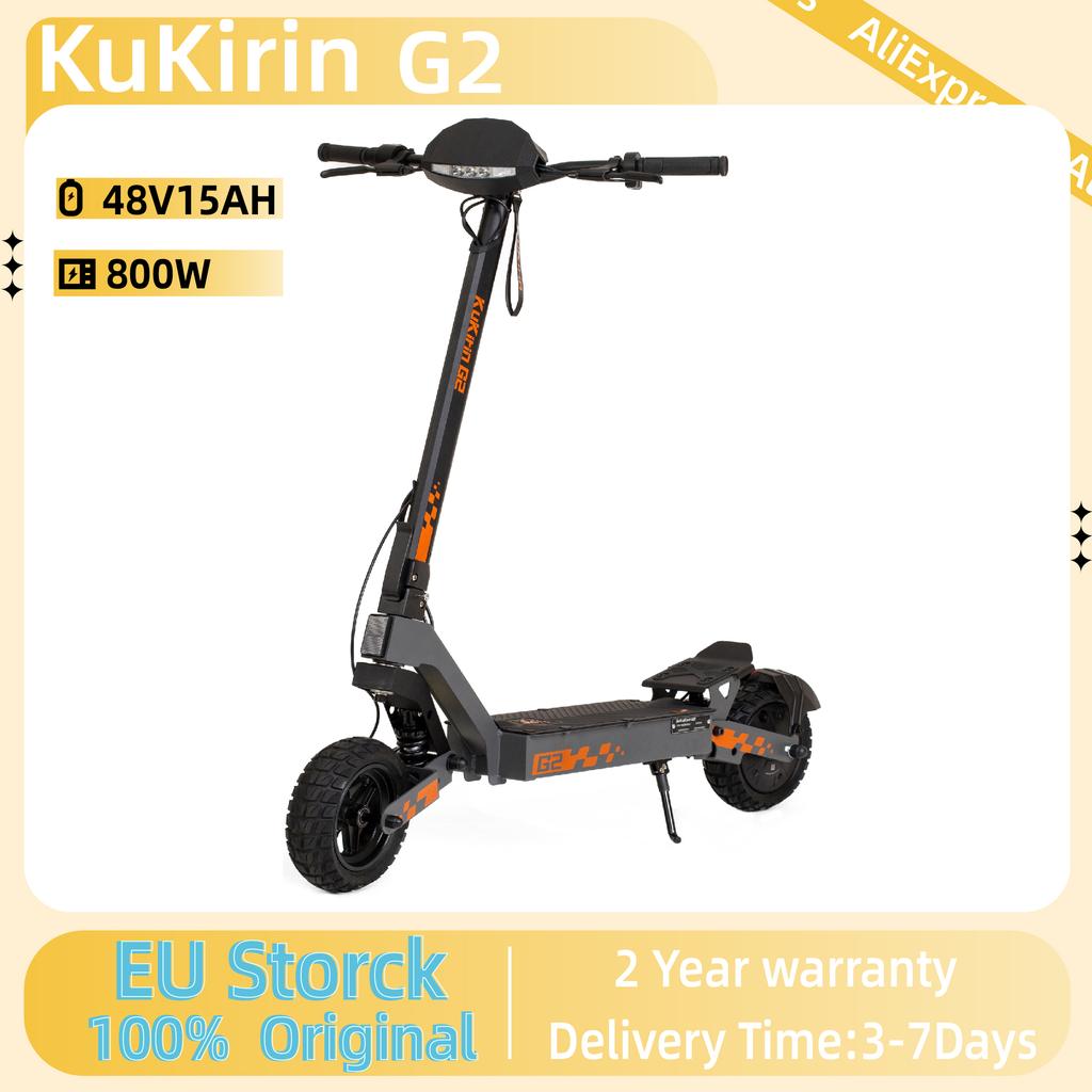 KuKirin G2 Folding Electric Scooter 800W Brushless Motor 10 Inch Vacuum Off-Road Tire EScooter 48V 15AH Battery Max Speed 45km/h
