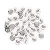 50pcs New 4mm Round Shape Buttons DIY Mini Ultra-small Buckles Metal Shoes Buckles 1/6 Clothing Buckles Accessories