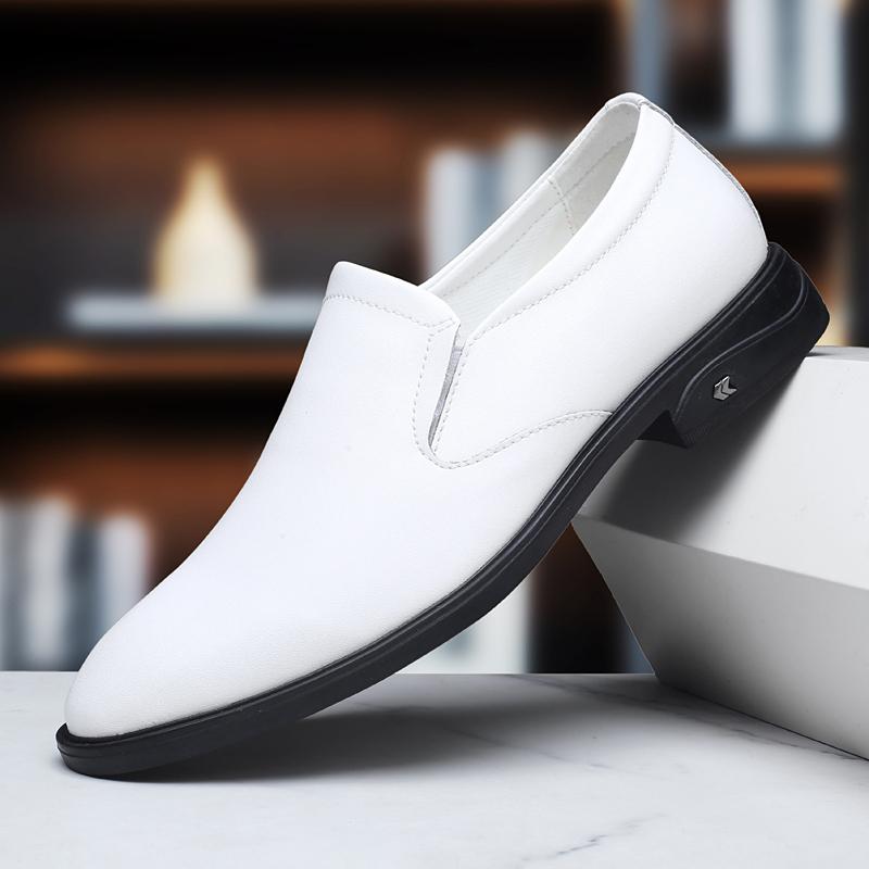 Fashion Fashion Casual Leather Shoes Business Formal Dress Shoes Lace Up Men's Loafers Genuine Leather Male Driving Footwear Moccasins
