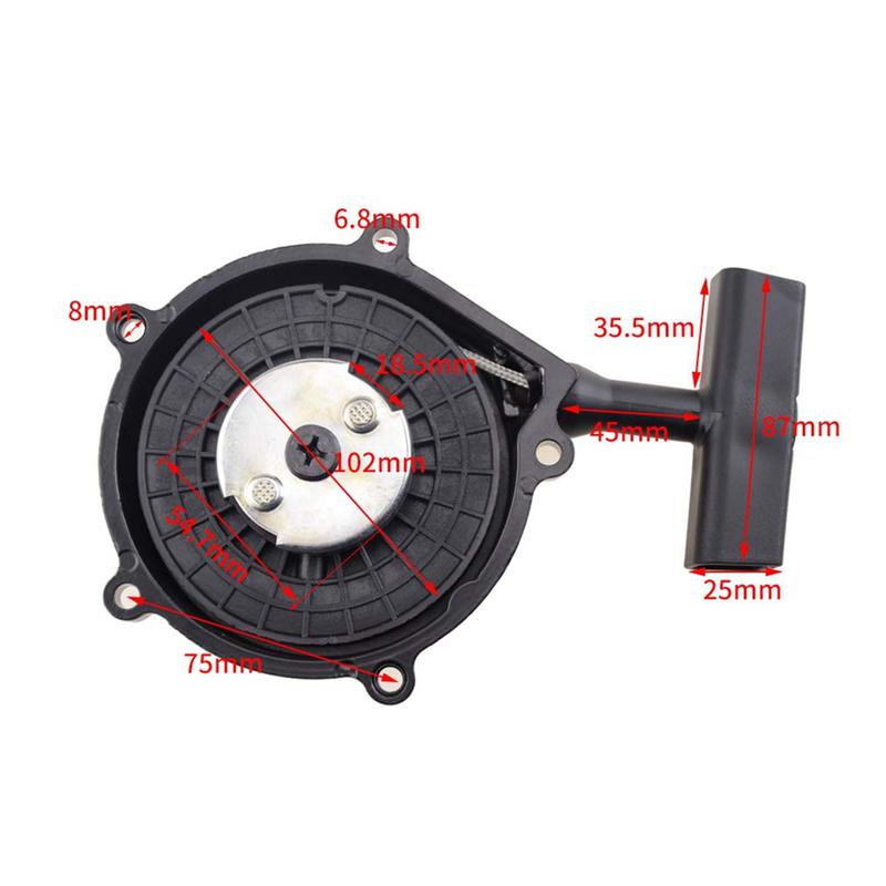 Engine Pull Starter for Gy6 150Cc 180Cc 200Cc 250 260 Hand Pull Starter for Jinlang Jinling JLA-925E, JLA-931E ATV UTV