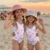 Costume da bagno intero per bambina Estate Bambini Stampa Frutta Costumi da bagno Casual Moda Senza maniche Abbigliamento da spiaggia per bambini