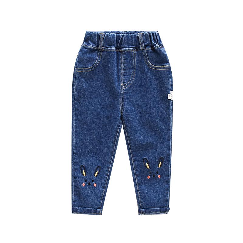 Spring & Autumn Versatile Girls' Long Jeans - Trendy Children's Outerwear