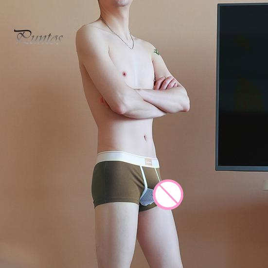 Pánské boxerské kalhotky Sloní nos Samostatný design Šortky Spodní prádlo Patchwork Barva Odvádějící vlhkost Neomezující pánské spodní prádlo