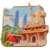 City Scenic Spots Cultural Refrigerator Magnets - Architectural Tourism & Museum Metal Magnet Tiles