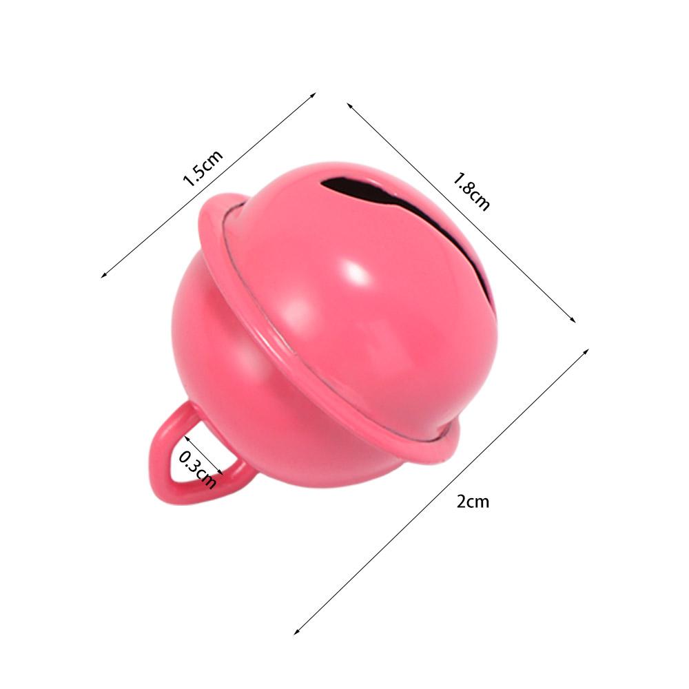 5pcs Candy Color Colorful Bell Keyring Pendant 18mm Metal Bell Ring Pendant Bracelet
