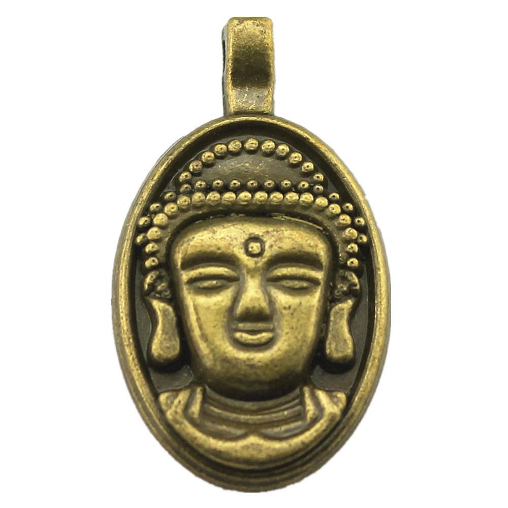 Buddha Statues Charms Multi Color Alloy Pendants For Spiritual Zen Jewelry Making