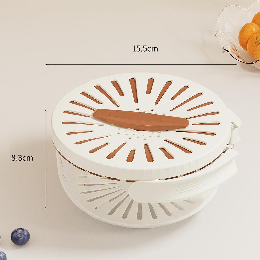 Draining Basket Reusable Food Storage Container for Cherry Fruits