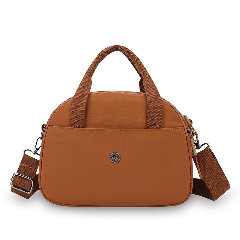 

Женская нейлоновая сумка через плечо, маленькая квадратная сумка, однотонная сумка оранжевый