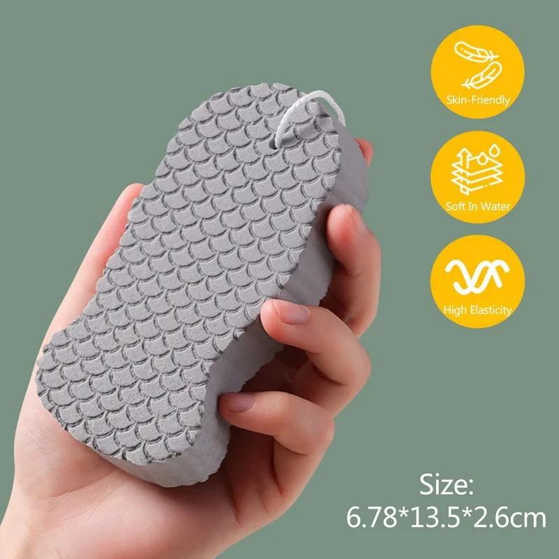 1/2/4PCS Soft Sponge Body Scrubber Bath Exfoliating Scrub Sponge Shower Brush Body Skin Cleaner Dead Skin Remover Exfoliante