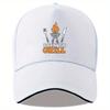 Born To Grill BBQ Graphic Baseball Cap Polyester Adjustable Casual Hat for Grilling Enthusiasts