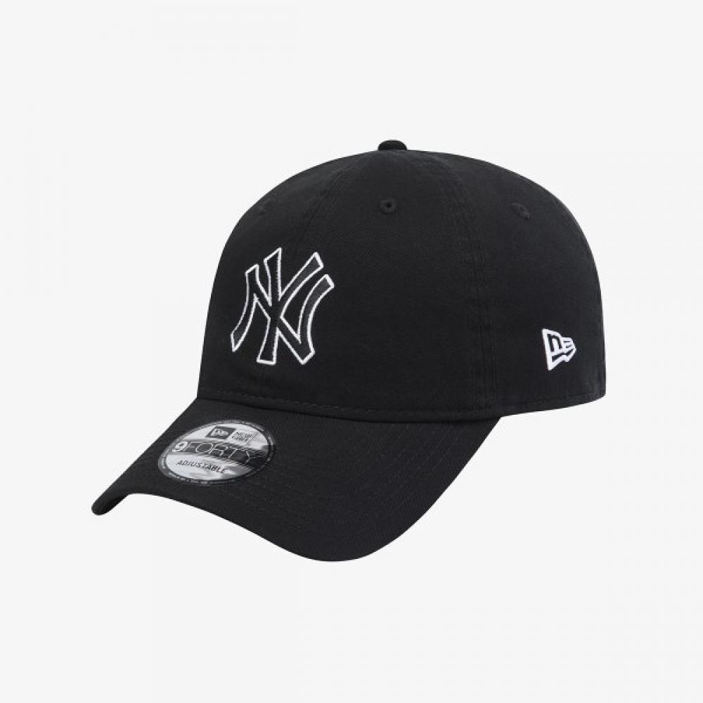 New Era New York Yankees Unstructured Baseball Cap Black 15216773 BLACK/OSFM