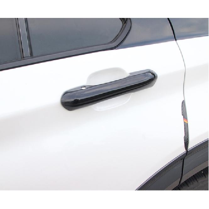 Glossy Black 4X Exterior Door Handle Cover Trim For Ford Explorer 2020-2024