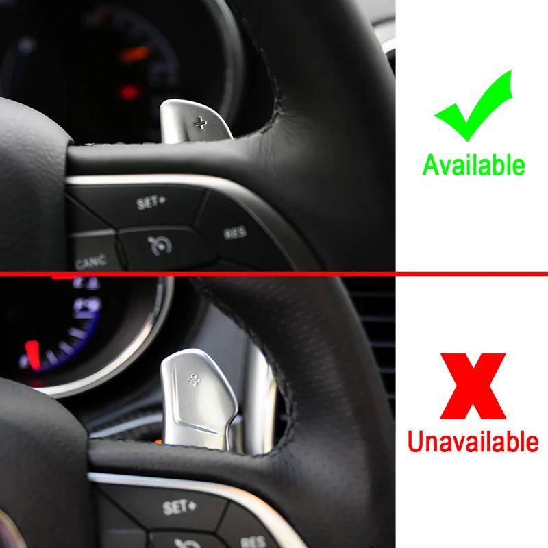 For Dodge Challenger 2015-2020 For Jeep Grand Cherokee 2014-2020 Steering Wheel Shift Paddle Shifter Trim Cover