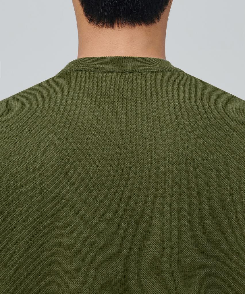 Musinsa Standard Minimal Crew Neck Knit [Avocado]