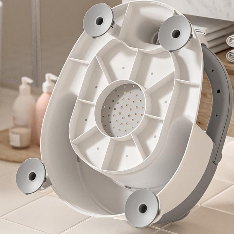 Ergonomic Bath Seat Baby Bath Support Chair For Infants Slip Resistant Design Lightweight Easy To Move Stool