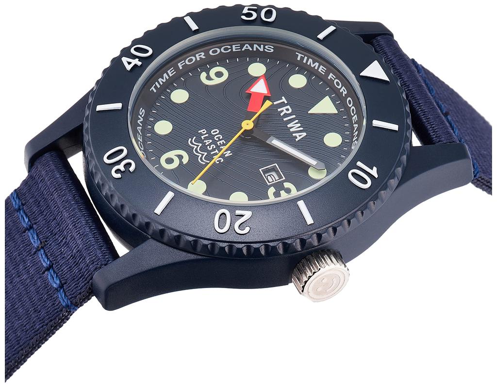 TRIWA und Time for Oceans Submariner Deep Blue Herren Damen Uhr, TFO202-CL150712 [Offizieller Import]