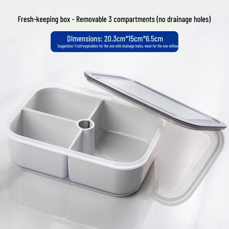 cmaos 5-Piece Refrigerator Meal Prep Storage Set
