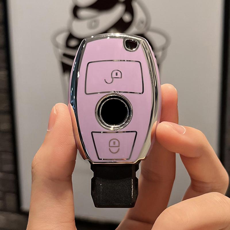 TPU Key Case Cover 2/3Button Shell Fob for Mercedes Benz W204 W463 W176 W251 W205 A200 A260 A C R G Class GLA CLA GLK GLC CLS MGB8