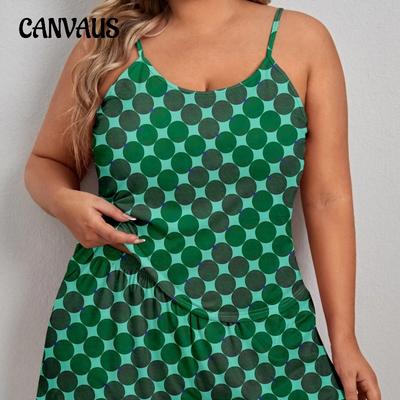 Women's Casual Style Home Wear Halter Print Pajamas Spring Summer Lace-up Thin Set
