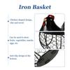 1Pcs Chicken Style Egg Basket Made of Premium Ceramic and Iron Fruit Vegetable Snack Storage Holder Home Decor Item