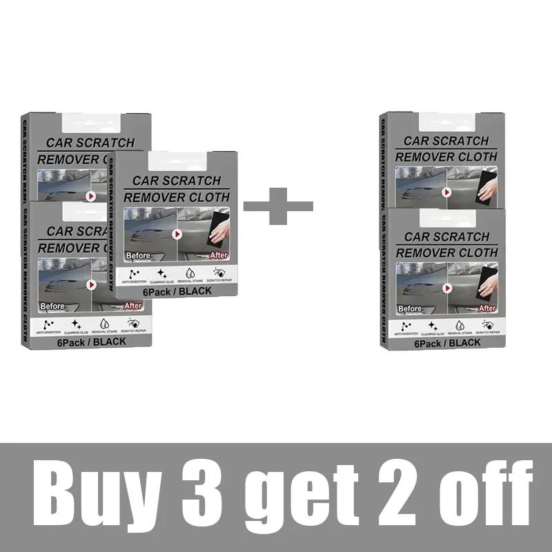 6PCS Car Scratch Wiping Cloth Nano Flash Fabric Car Scratches Water Stain Cleaning Scratch Care Car Maintenance