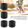 PUENTE Juego de 4 ruedas para patineta de PU de calidad superior de 70 x 51 mm, ruedas para tabla larga (Negro)
