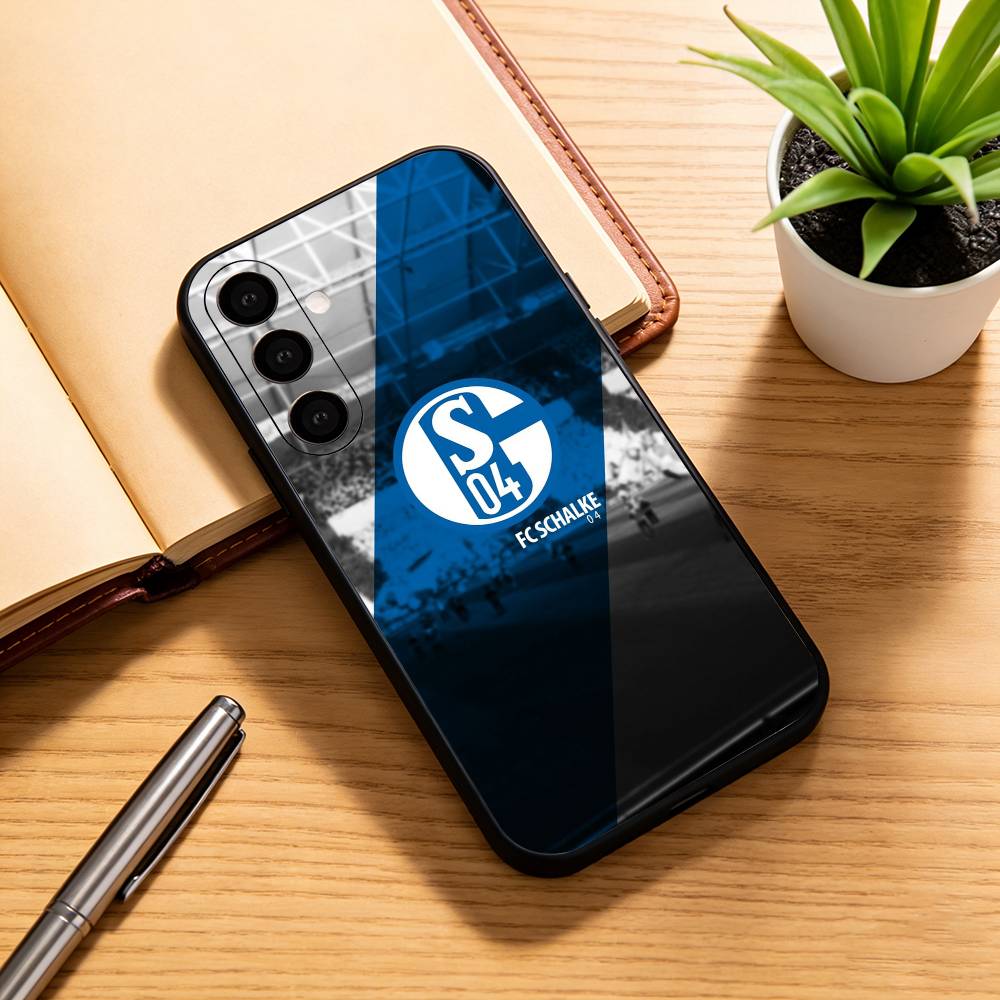 

S-Schalke 04-PC Phone Case For Samsung Galaxy A73,A72,A71,A70,A53,A52,A51,Others Soft Black Cover Samsung a32 5g