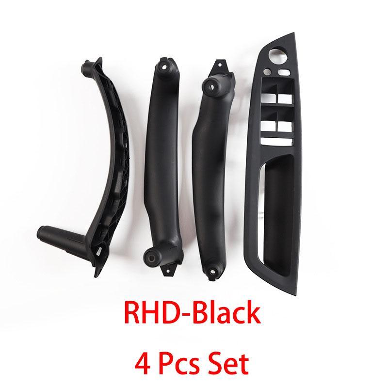 E70 4-teiliges Set LHD RHD Innen Fahrerseite Türfensterschalter Armlehne Abdeckung Zuggriff Ersatz für BMW X5 X6 E70 E71 E72 2007-2013