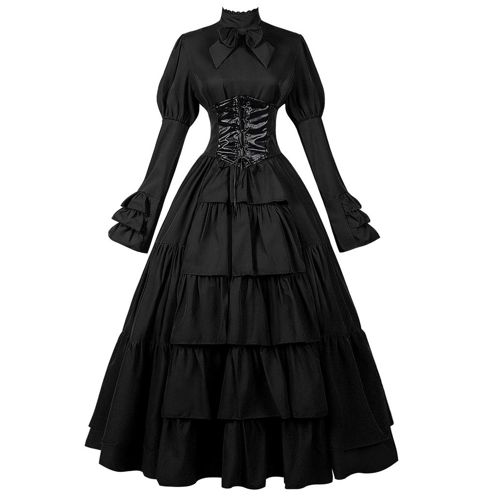 Women's Halloween Renaissance Costume: Irish Medieval Long Dress