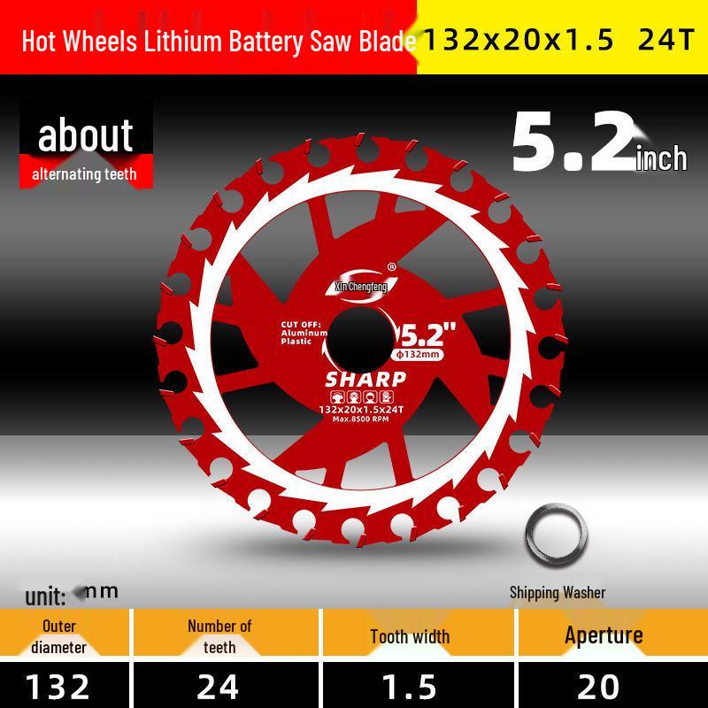 125/165mm Alloy Circular Saw Blade for Woodworking, Plywood, and Wood Board Cutting