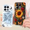 For Infinix Note 40 5G Case X6852 Soft Slim Rabbit Sunflower Back Cover Fundas For Infinix Note40 Note 40 5G Shell Bumper