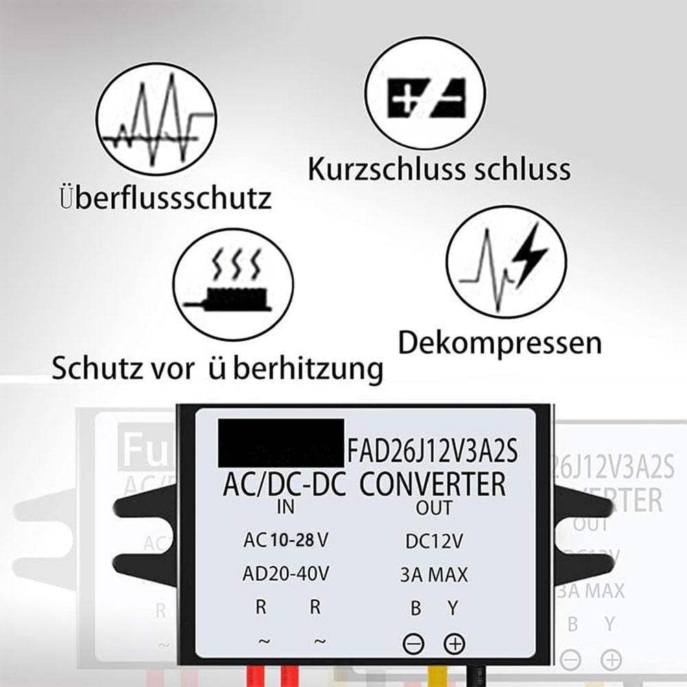 12V DC Power Supply AC-DC Current Converter 12v Ac Dc Current Converter Energy Saving Converter Dustproof Design