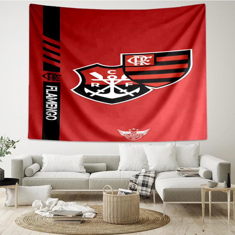 1PC Fla-mengo Club Crest Printed Tapestry Room Decoration Wall Hanging for Living Room Bedroom, dormitory, Birthday and Christmas gifts