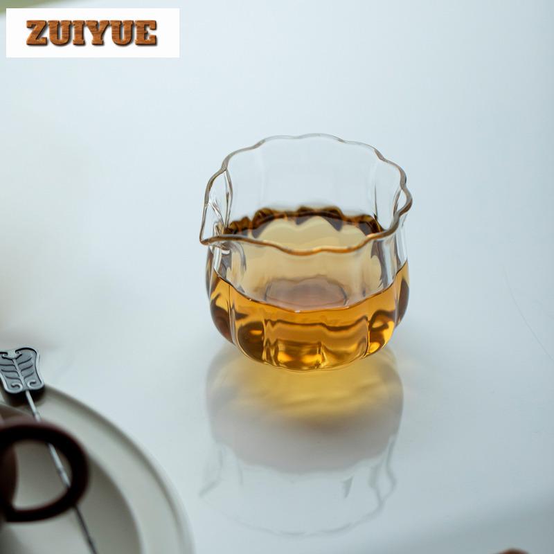 High Borosilicate Glass Thickened Tea Pitcher Tea Divider Cha Hai Dispenser Justice Cup Fair Mug Teaware Decoration Accessories