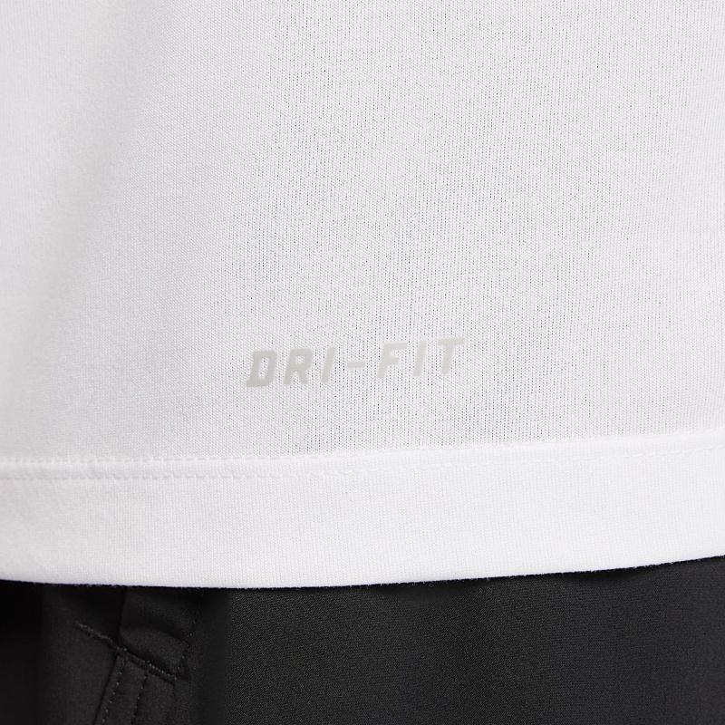 Nike Dri-Fit Team Legend Round Neck Quick-Dry Short Sleeve T-Shirt Men Tops White IB8898-100