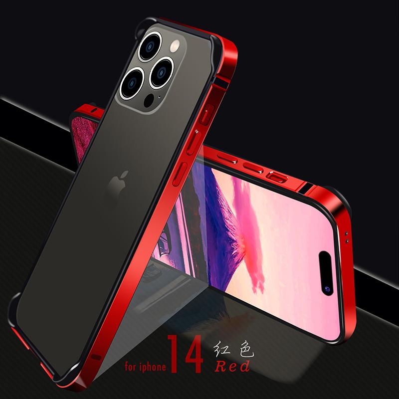 Lekkie etui zderzakowe ze stopu aluminium do iPhone 16 15 14 13 12 14 Pro Max Mini Plus XR Miękka silikonowa wyściółka Rama krawędzi Pokrowiec
