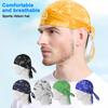 Pretied Bandanas Headscarf for Men Women UV Sun Protection Ice Silk Skull Cap Headwrap Chemo Turban Cap for Outdoor Sports Cycling