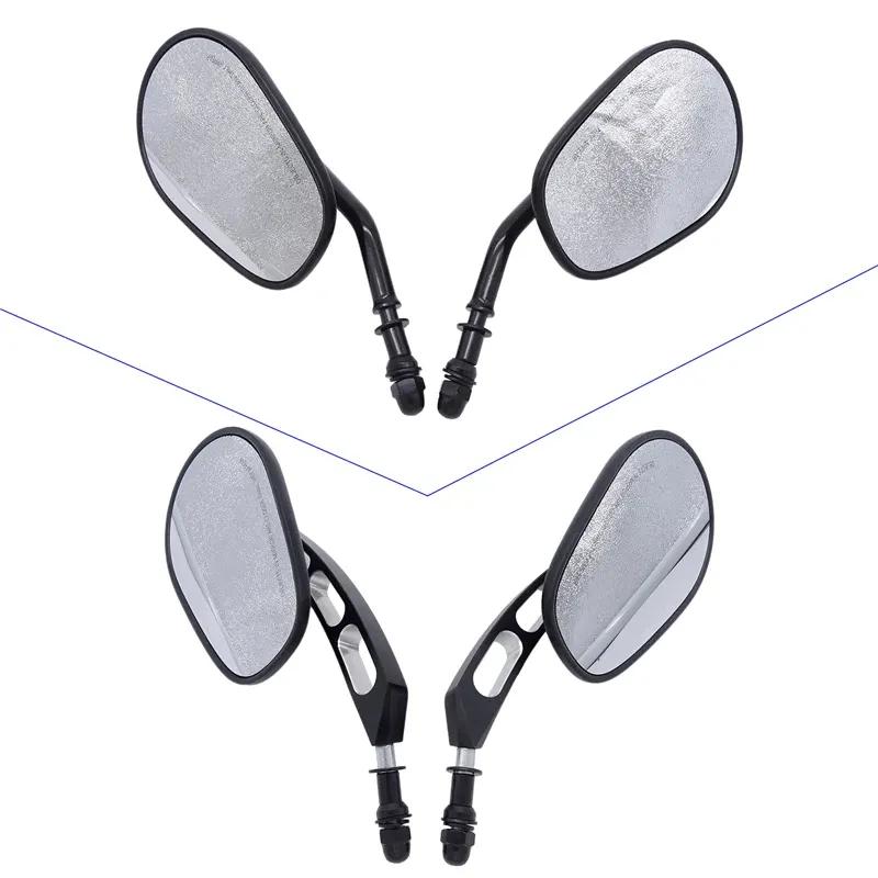 1 Pair Motorcycle Rearview Mirrors Side Mirror 8mm Threaded Universal for Harley Davidson Road King Touring XL 883 Sportster