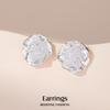 Elegant Flower Stud Earrings: Unique, Beautiful French Design for Women