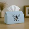 1pc Modern Bee Line Art Tissue Box - Bee-Themed Minimalist Bee & Honeycomb, Durable Napkin Organizer for /Outdoor Use, for Home, Kitchen, Living Room,