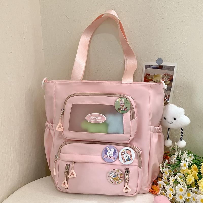 Tutorial Bag Tutorial Bag Carrying Book Bag Girls and Children Primary School Students Letter Pain Bag