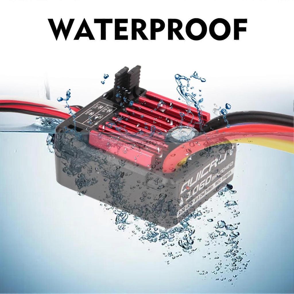 HobbyWing QuicRun 1060 60A Brushed Electronic Speed Controller ESC for 1/10 RC Car