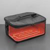 2024 Car 12v Heated Lunch Insulation Pack Electric Food Meal Thermostat Bag Travel Bento Mini Microwave Black Large Capacity
