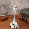 1Pc Creative European Gem Flower Single Candlelight Dinner Candlestick Ornament, Suitable for Home Kitchen Wedding Holiday Party Utensils