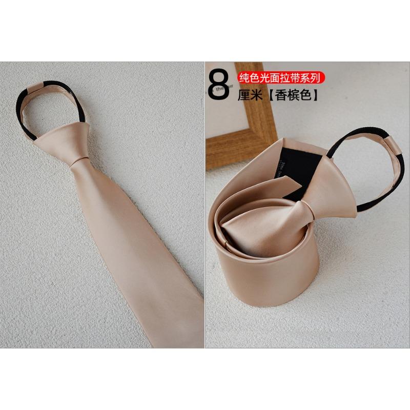

8 см Pull Tie Dress Lazy Tie Чоловічий одяг Аксесуари Смугастий костюм Ділова краватка