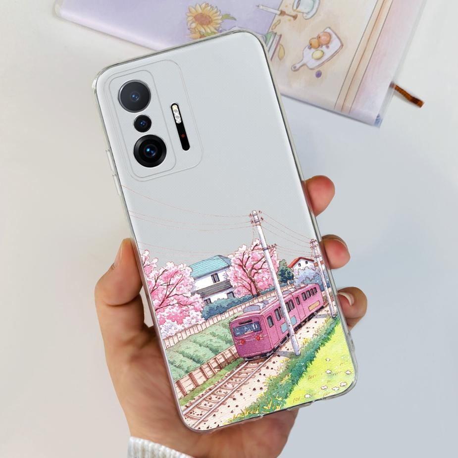 For Xiaomi 11T Pro Case New Fashion Back Cover Silicone Soft TPU Phone Case For Xiaomi Mi 11T Pro 11TPro Mi11T Full Coque Bumper