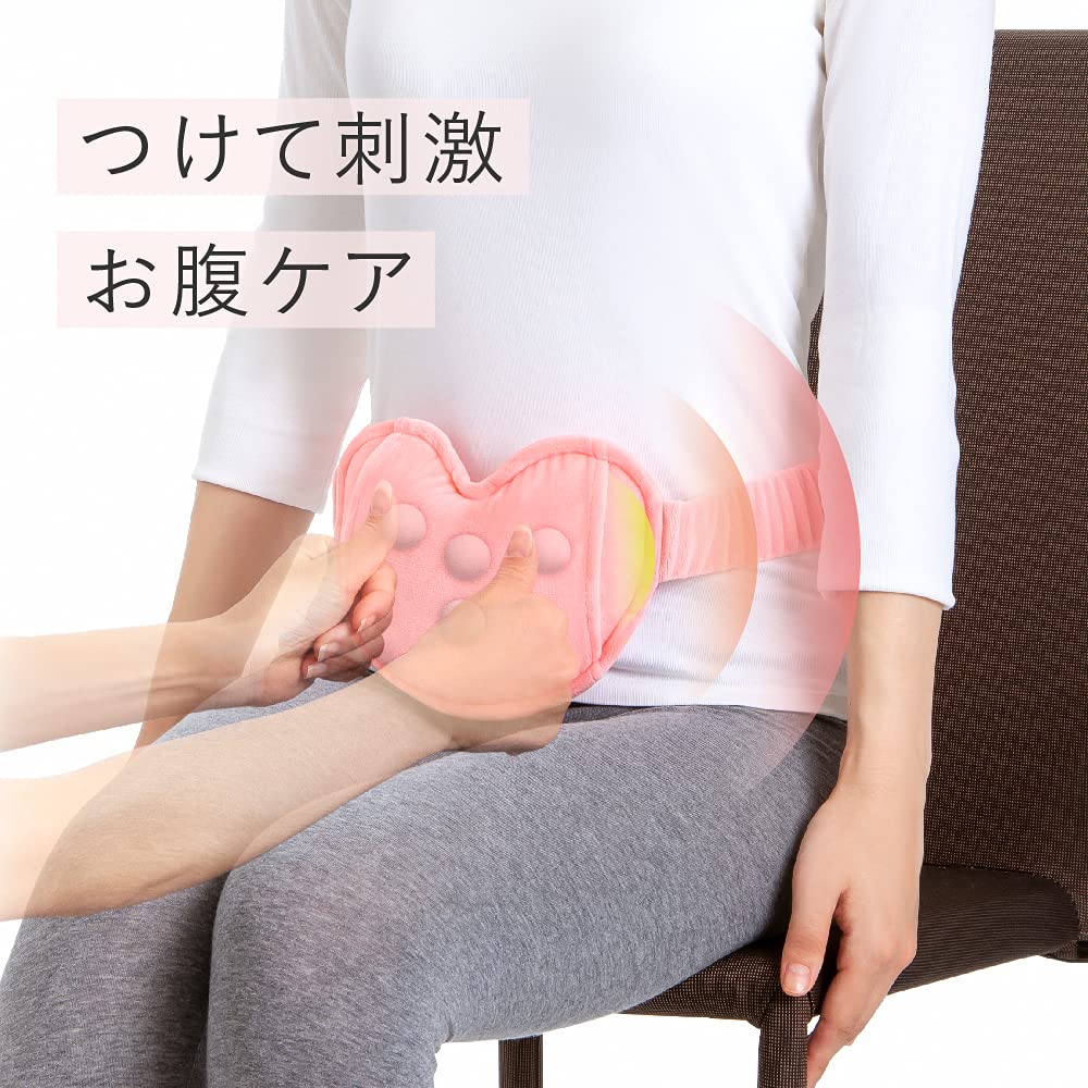 Alphax Shiatsu Cushion, Relaxation Care, for Stomach, Pink