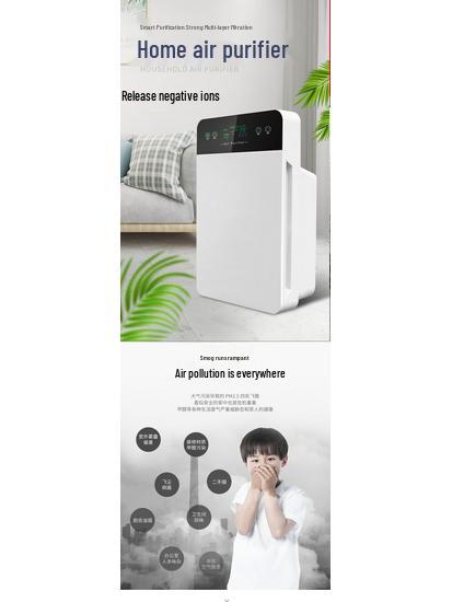 Smart Air Purifier: Formaldehyde & Dust Remover with Indoor Negative Ion Disinfection